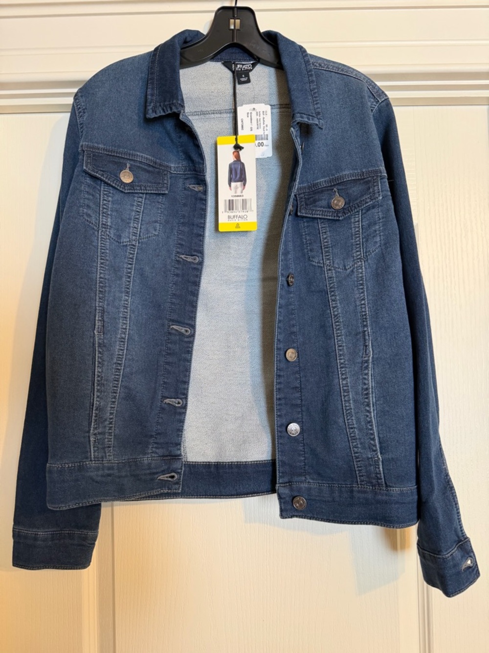 NWT Buffalo David Bitton Indigo Blue Denim Trucker Jacket